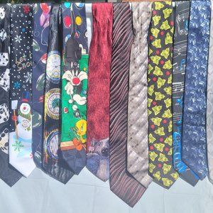 17 neckties, one money some NWT